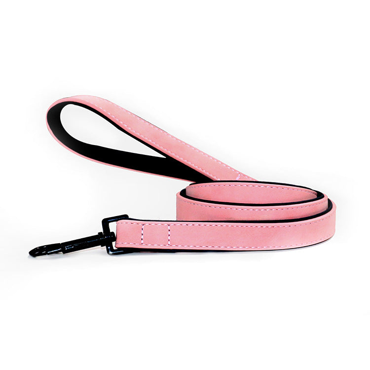 Pet Leather Pull Resistant Durable Walking Leash