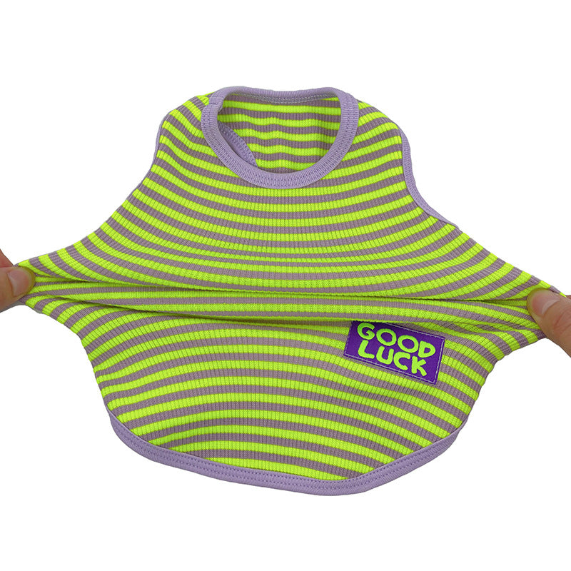 Pet Striped Vest Breathable Cool Summer Clothing Wear