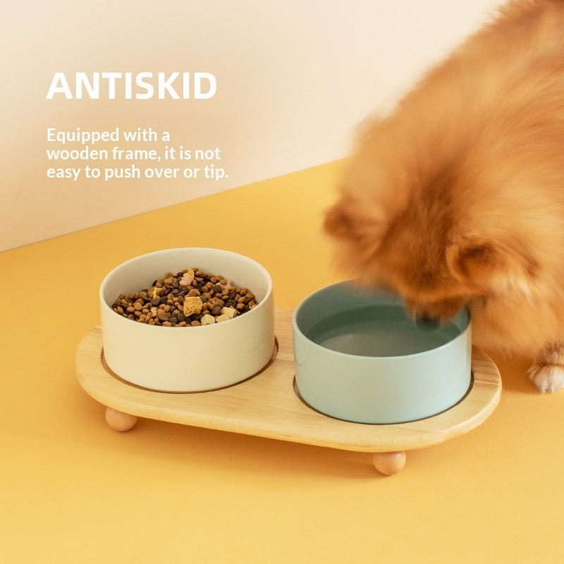 Ceramic Pet Food Bowls Feeding Set For Pets