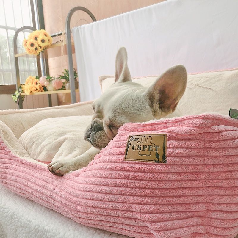 Removable Washable Plush Warm Pet Kennel Bed
