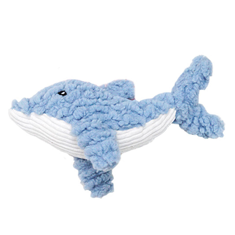 Plush Animal Shape Pet Toy Bite Resistant Squeaky Corduroy Toy