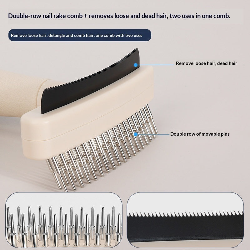 Pet Grooming Deshedding Detangling Brush Tool