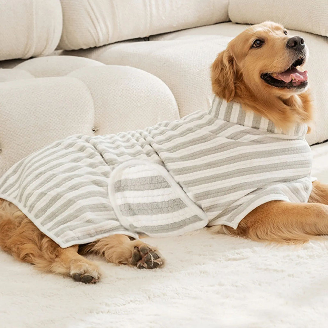 Ultra Absorbent Pet Bath Towel Quick Dry Bathrobe Wrap