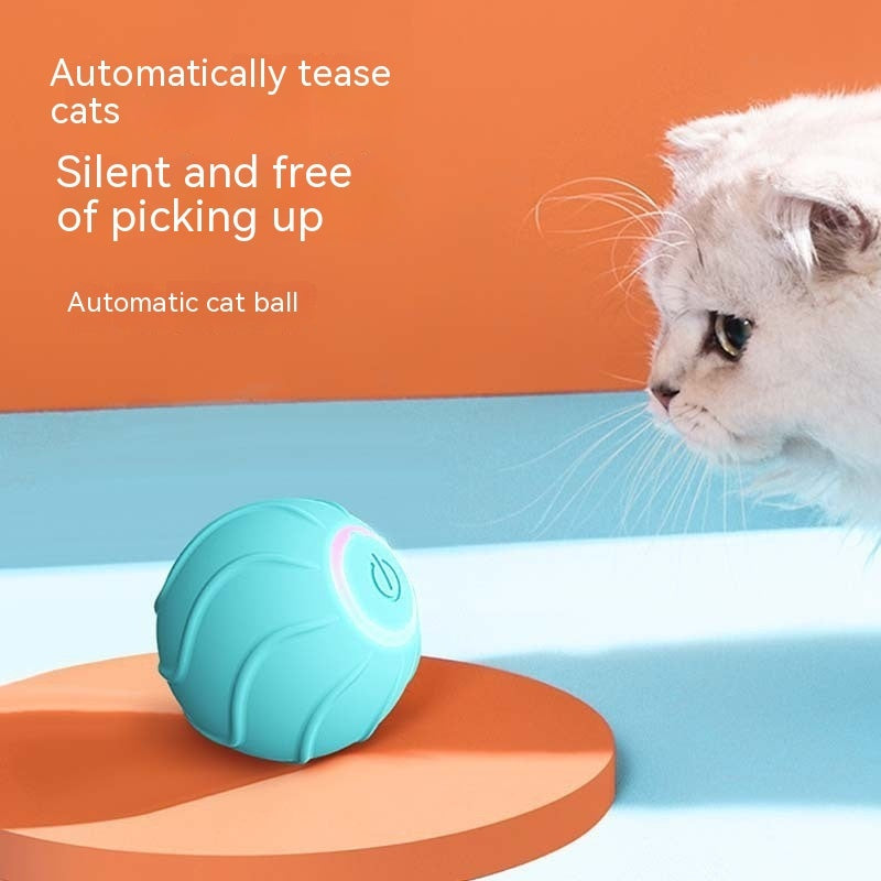 Smart Rolling Interactive Pet Ball Automatic USB Jumping Toy