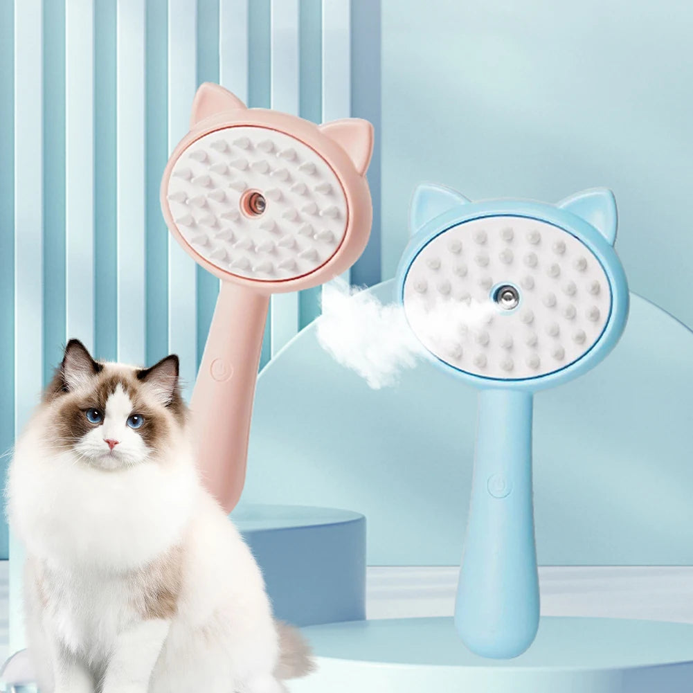 Rechargeable Pet Grooming Mist Self Cleaning Slicker Brush
