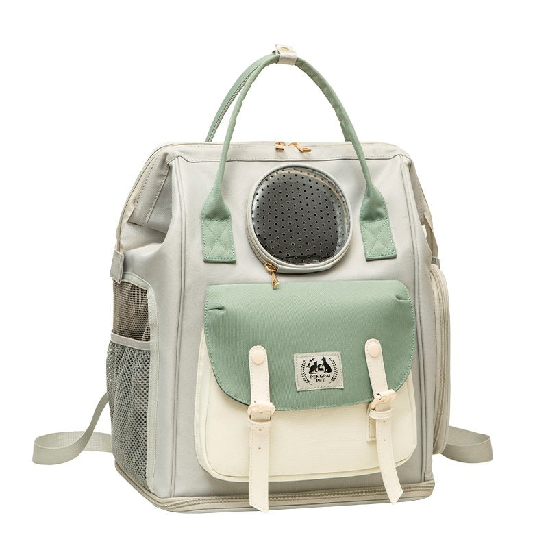Pet Large Capacity Breathable Backpack Portable Travel Carrier
