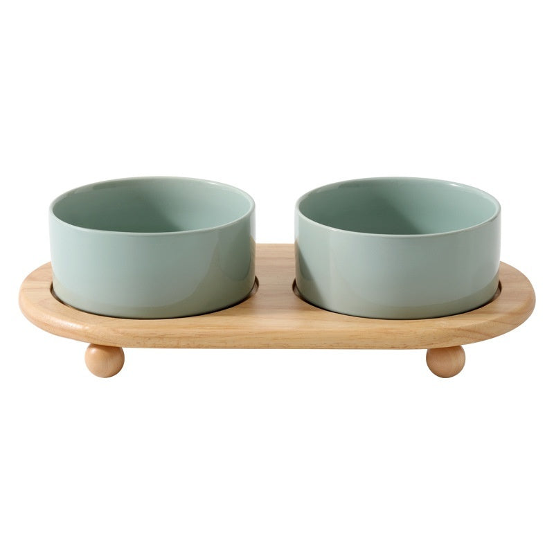 Ceramic Pet Food Bowls Feeding Set For Pets