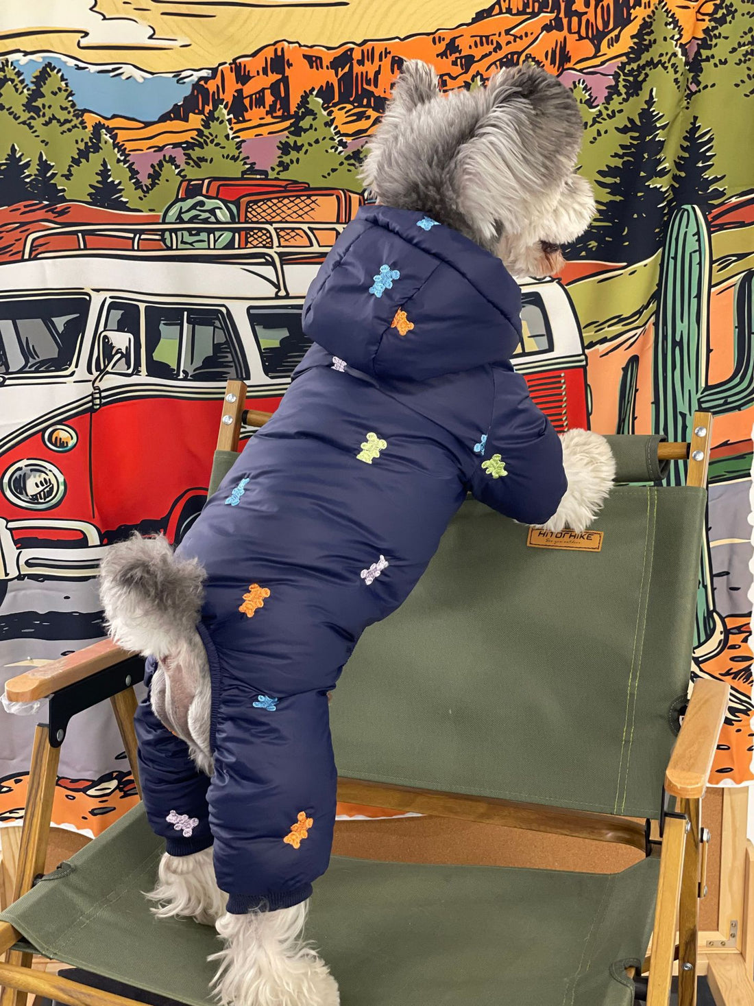 Pet Thickened Warm Hooded Four Feet Jacket Winter Wear
