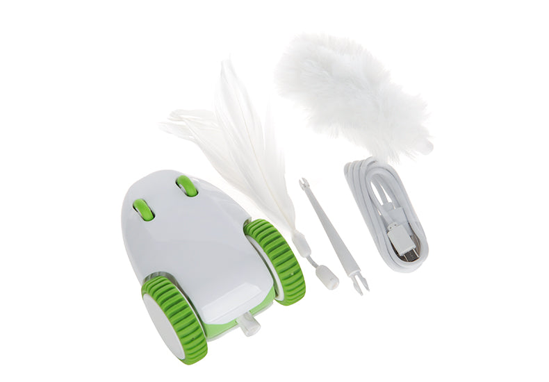 Automatic Interactive Pet Toy Anti Boredom Feather Stick Replacement Toy