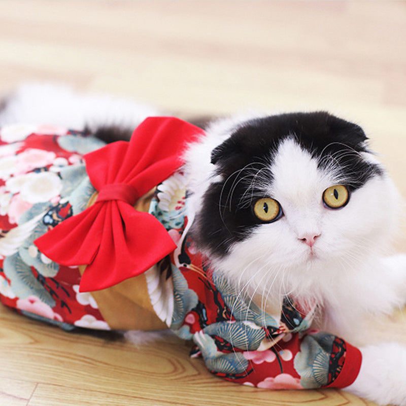 Pet Kimono Fashion Decorative Clothing Comfortable Wear