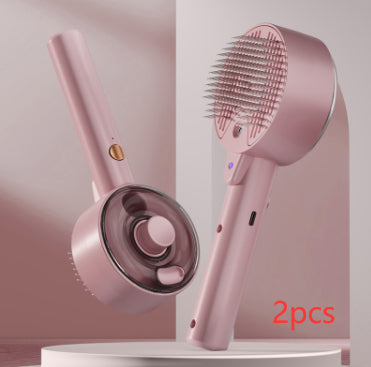 Self Cleaning Pet Steam Grooming Brush Hair Removal Tool