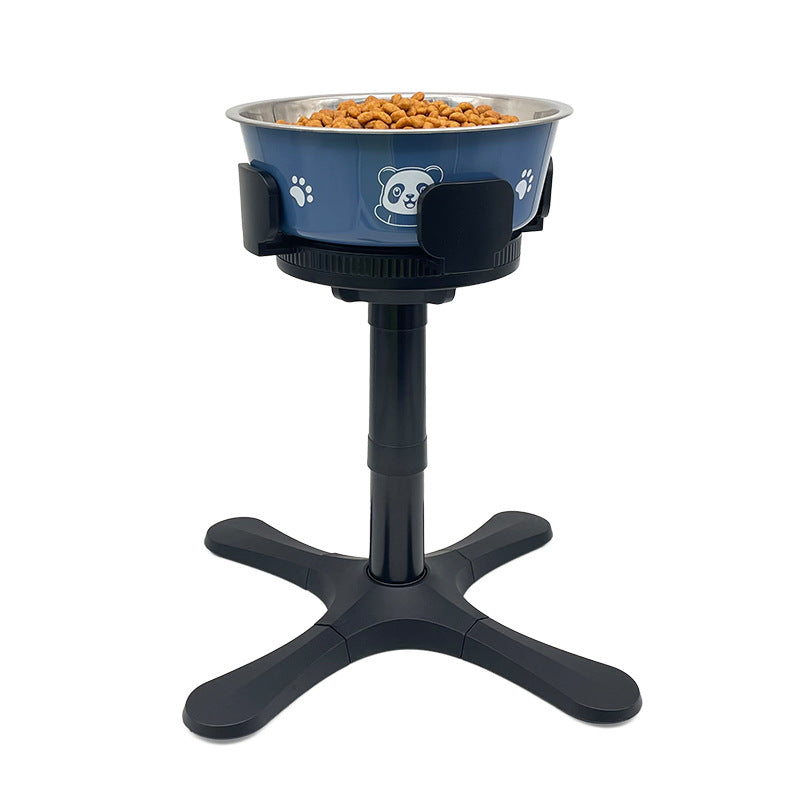 Adjustable Height Anti Tumble Pet Bowl Stand Bracket Feeder