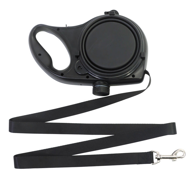 Outdoor Pet Walking Portable Three-In-One Water Bottle Leash