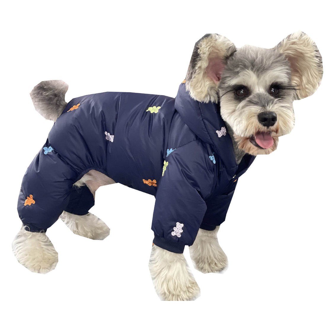 Pet Thickened Warm Hooded Four Feet Jacket Winter Wear