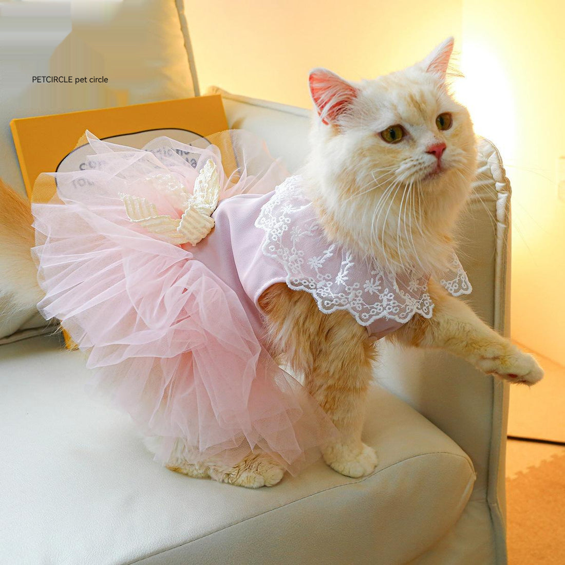 Pet Lace Clothing Outfit Elegant Comfortable Pet Wear