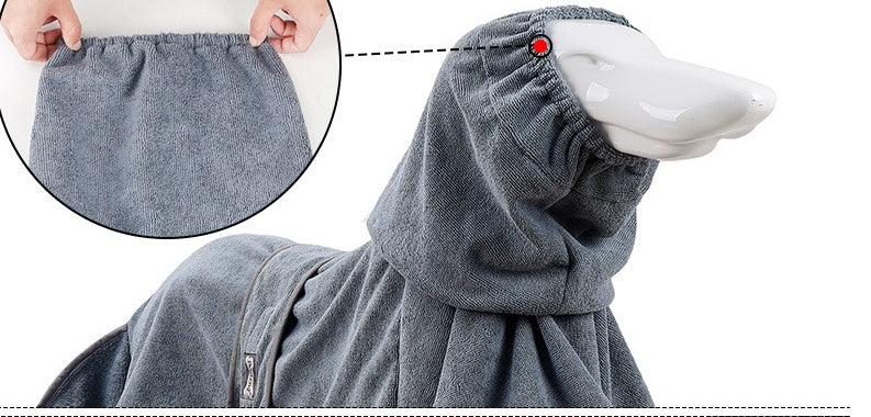 Cotton Pet Bathrobe Highly Absorbent Drying Towel