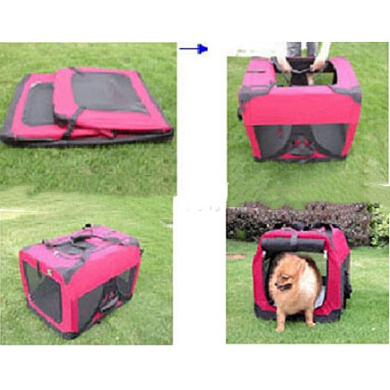 Pet Foldable Outdoor Portable Backpack Carrier Travel Cage