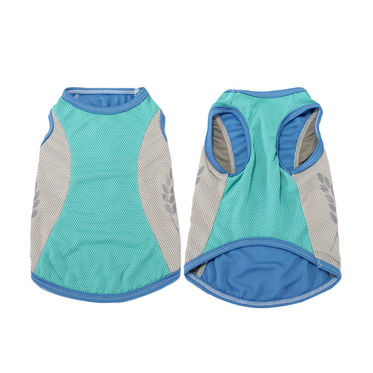 Pet Cooling Vest Reflective Summer Breathable Clothing