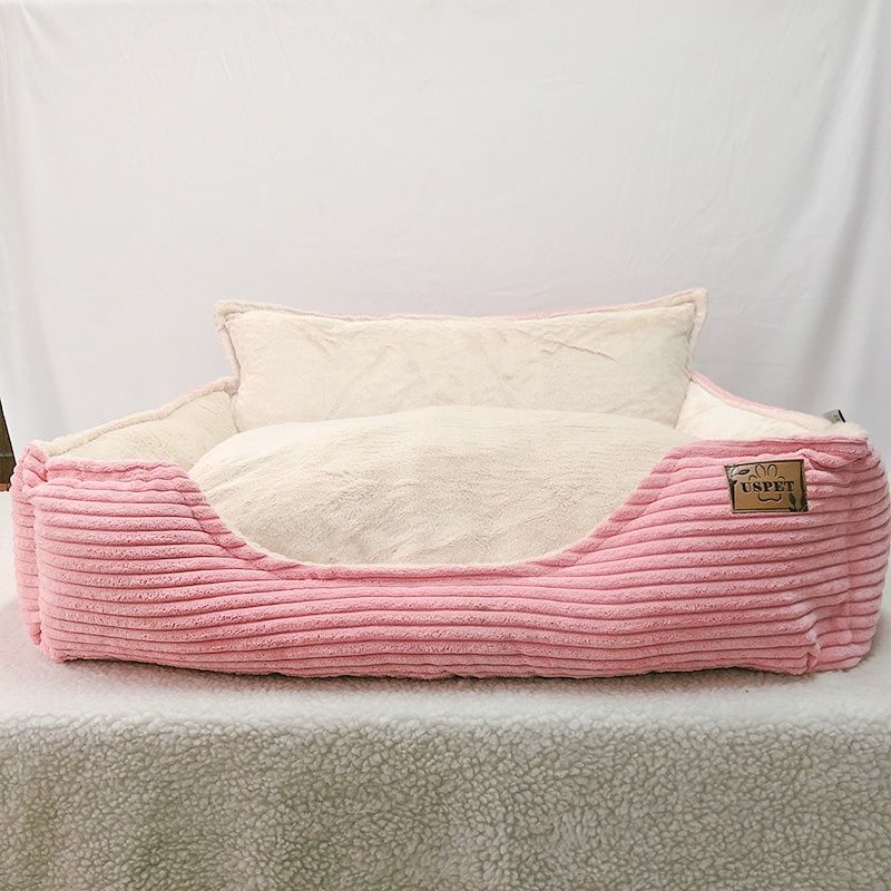 Removable Washable Plush Warm Pet Kennel Bed