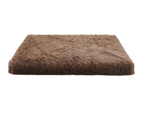 Plush Square Pet Bed With Memory Foam Deep Sleep Sofa