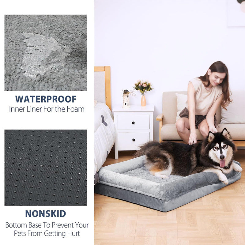 Large Pet Bed Thick Cushion Soft Comfortable Sleeping Mat