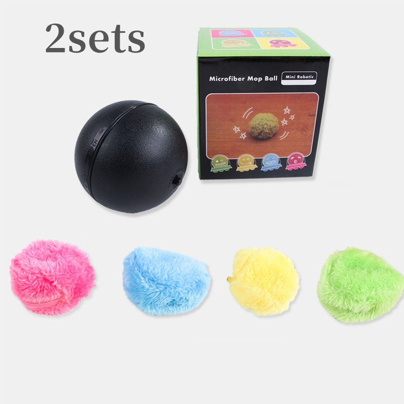 Automatic Magic Rolling Interactive Pet Ball Plush Chew Toy