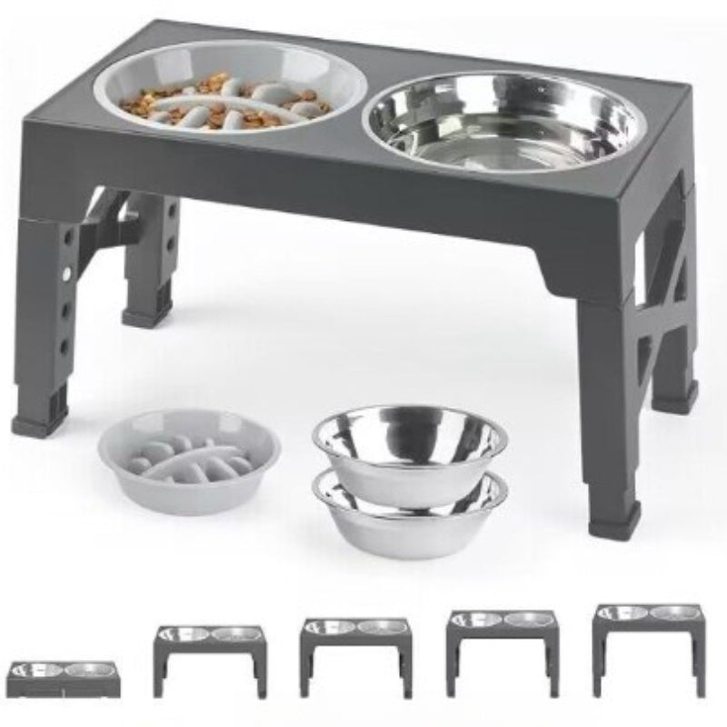 Elevated Anti Tumble Pet Feeding Bowl Neck Protection Stand