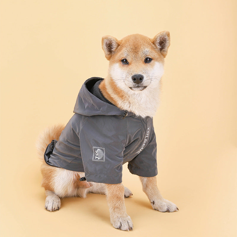Pet Rainproof Hooded Jacket Waterproof Outdoor Wear