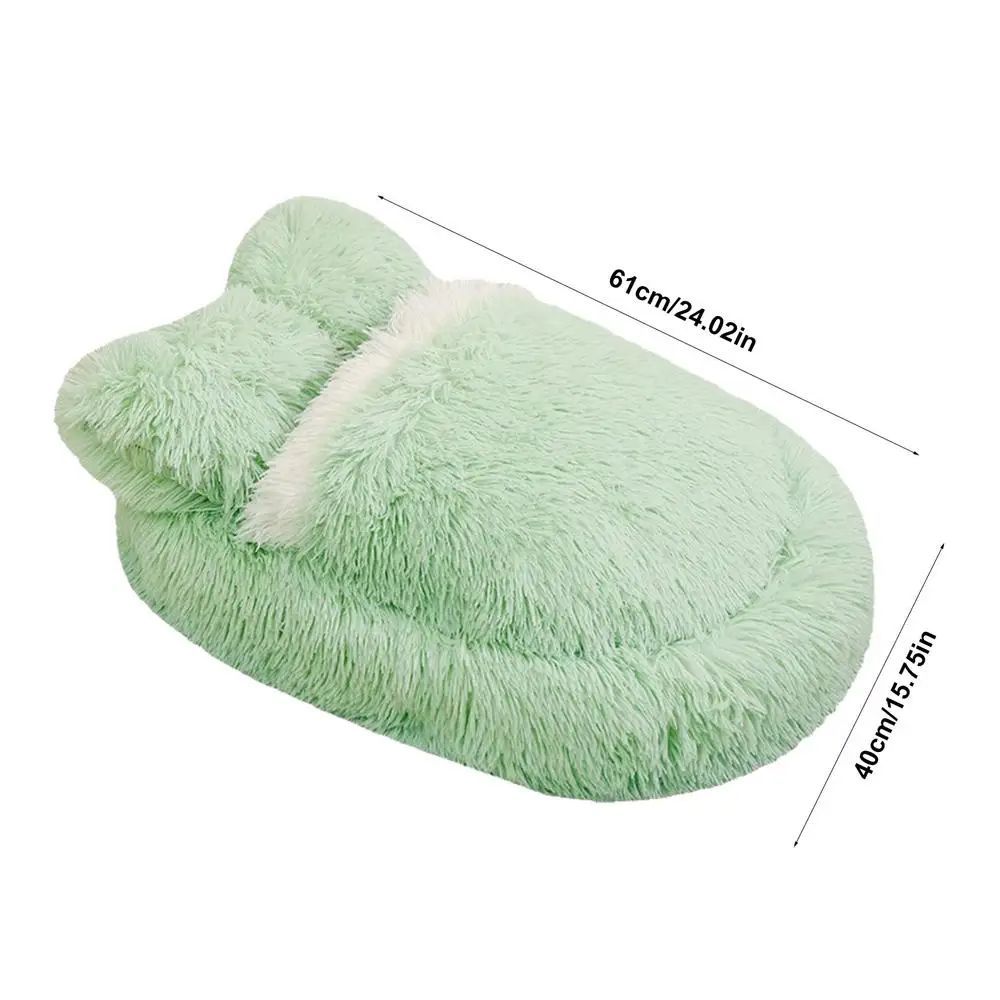 Fluffy Pet Bed Anti Slip Warm Cozy Sleeping Nest