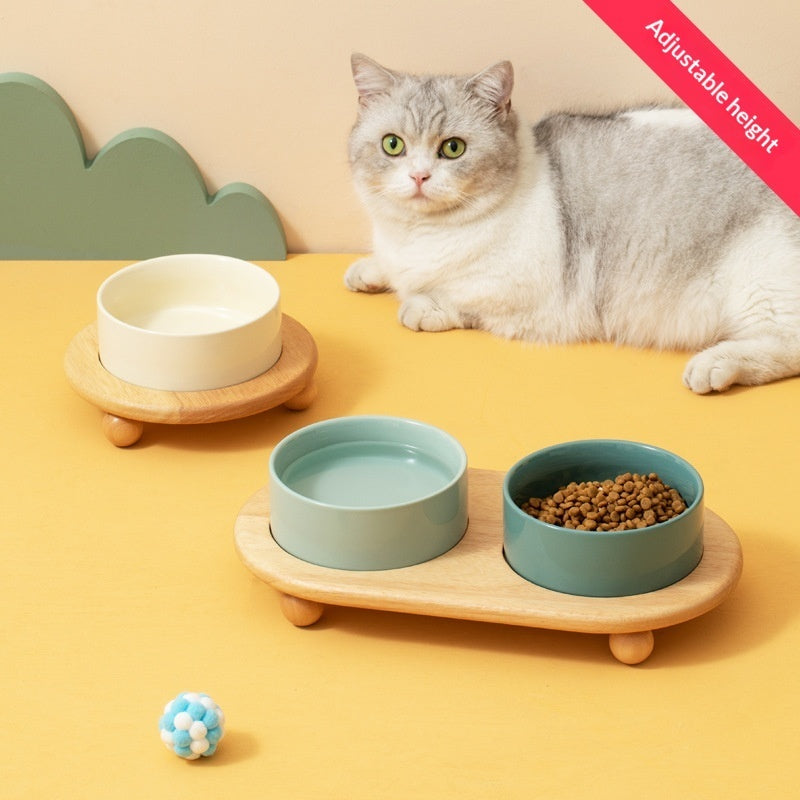 Ceramic Pet Food Bowls Feeding Set For Pets