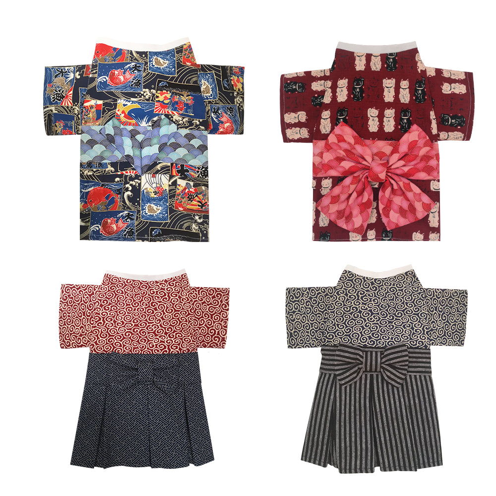 Pet Japanese Kimono Style Outfit Costume Apparel Clothing
