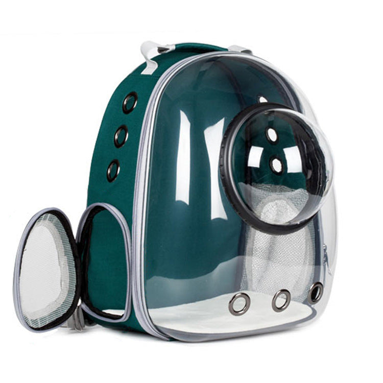 Pet Transparent Breathable Large Capacity Backpack Travel Carrier