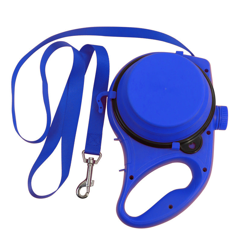 Outdoor Pet Walking Portable Three-In-One Water Bottle Leash