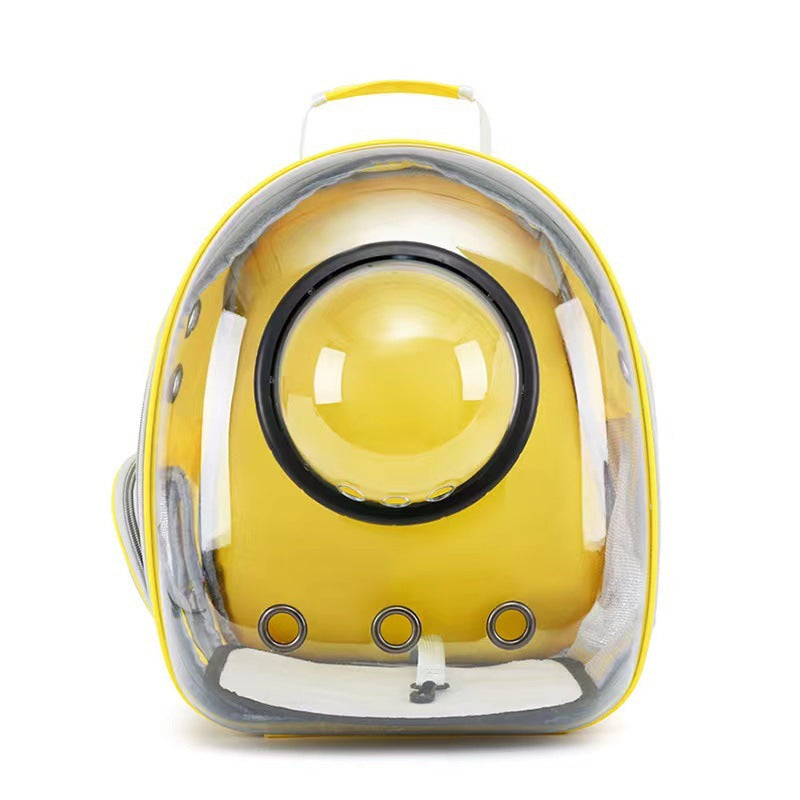 Pet Transparent Breathable Large Capacity Backpack Travel Carrier