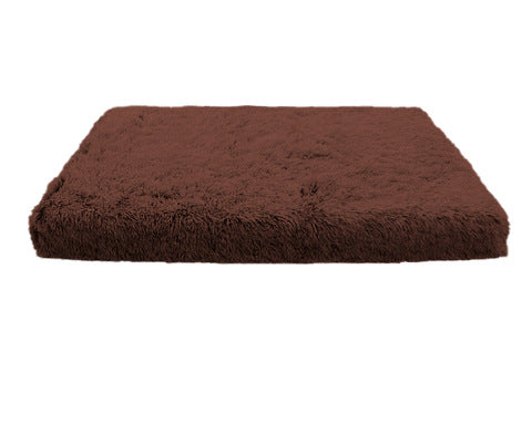 Plush Square Pet Bed With Memory Foam Deep Sleep Sofa