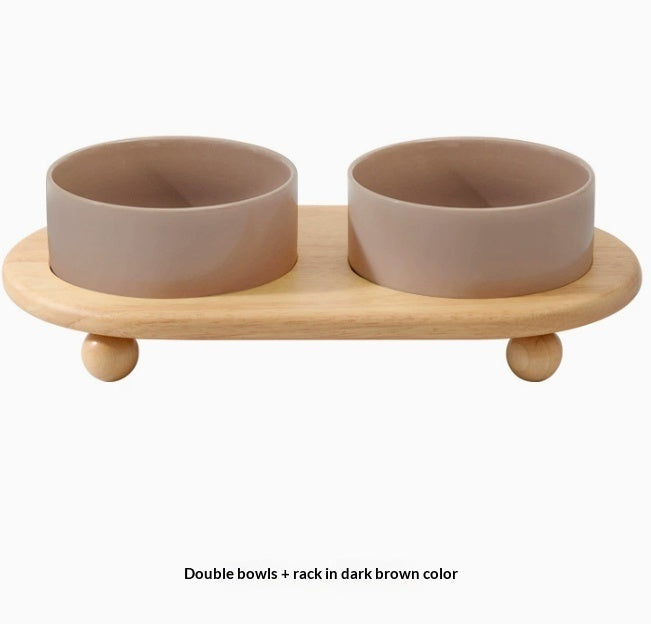 Ceramic Pet Food Bowls Feeding Set For Pets