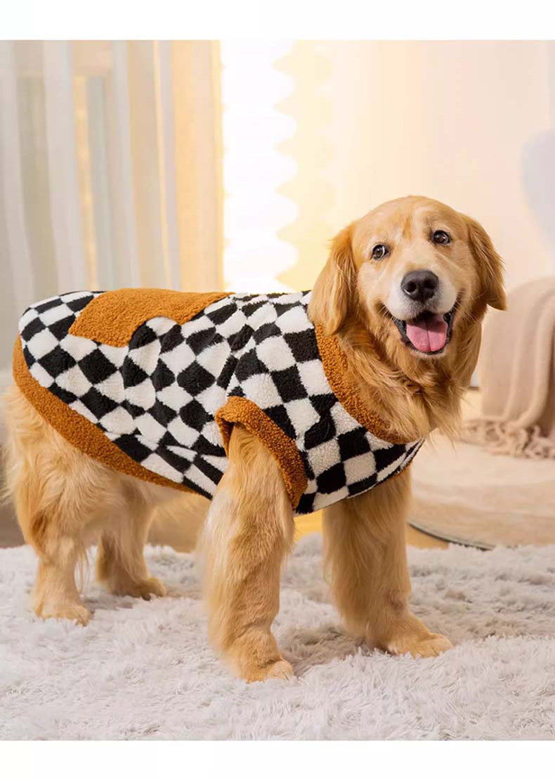 Pet Fluffy Cotton Padded Vest Warm Winter Clothing Wear