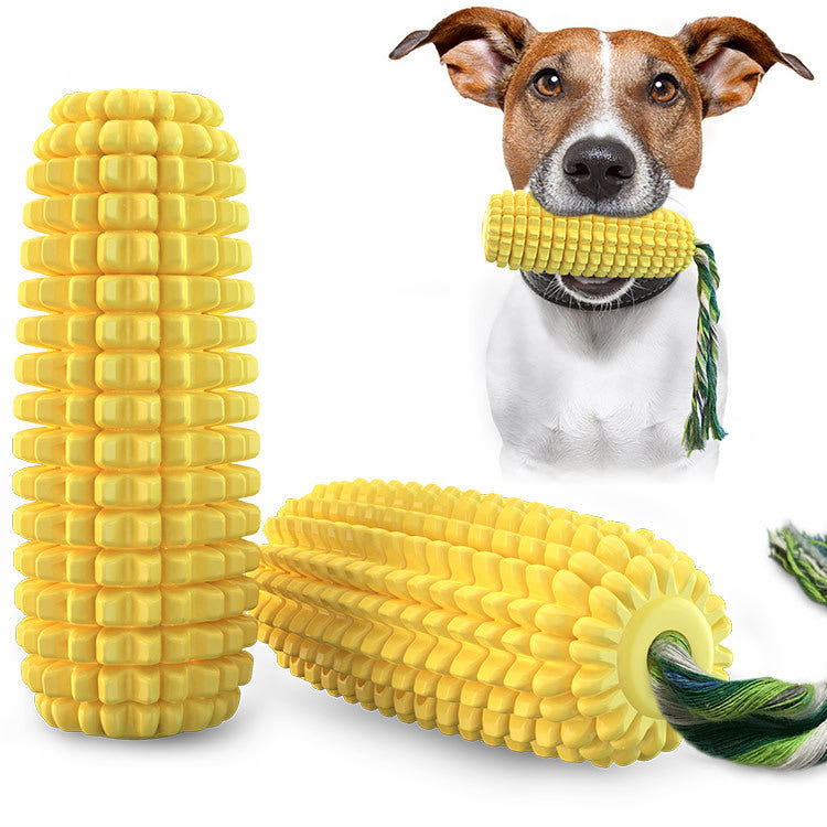 Simulation Corn Pet Toy Bite Resistant Vent Sound Chew Toy