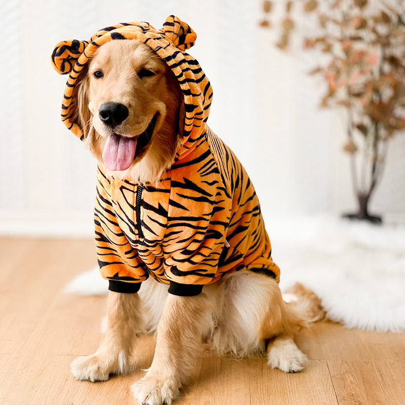 Pet Tiger Costume Clothing Stylish Dress Up Wear