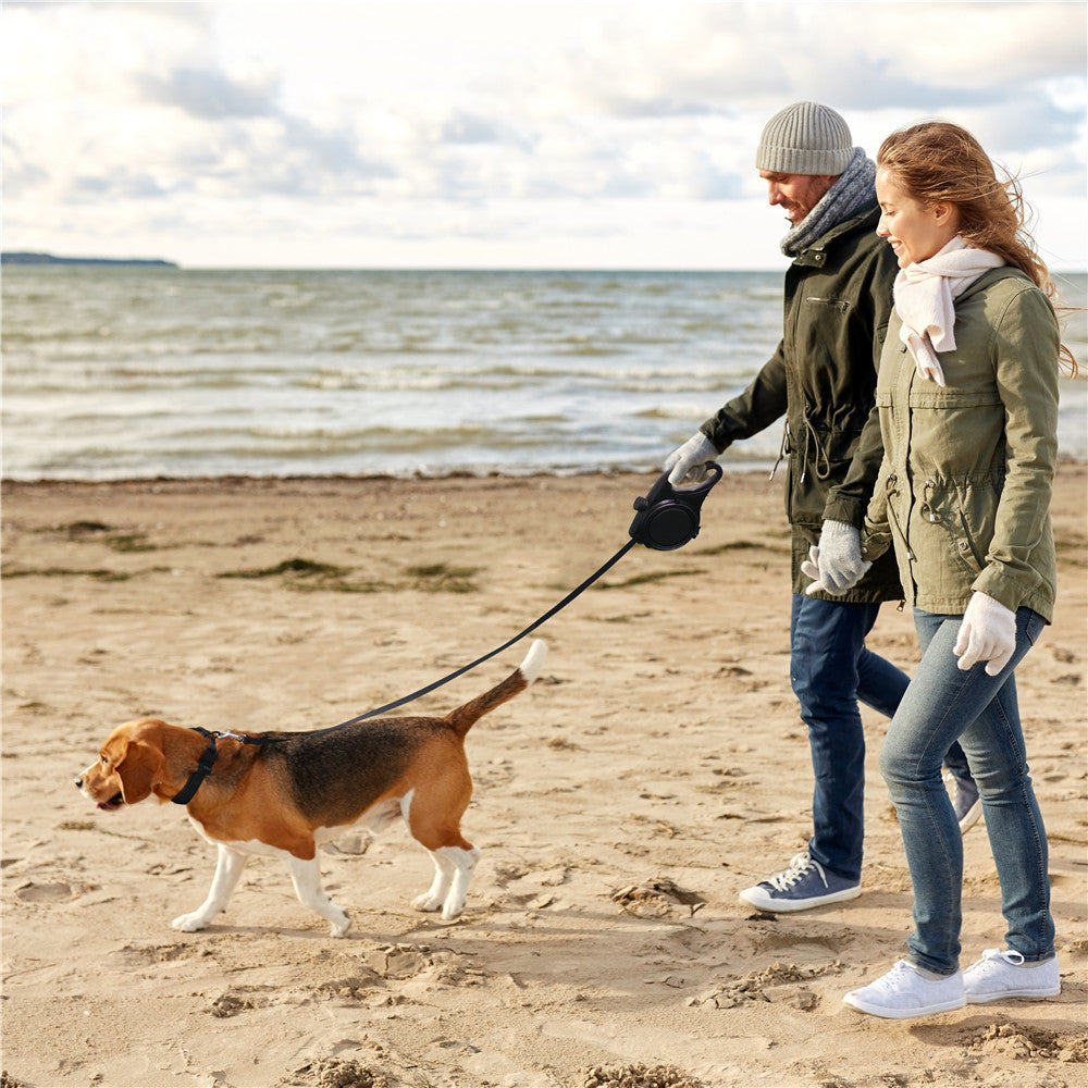 Outdoor Pet Walking Portable Three-In-One Water Bottle Leash
