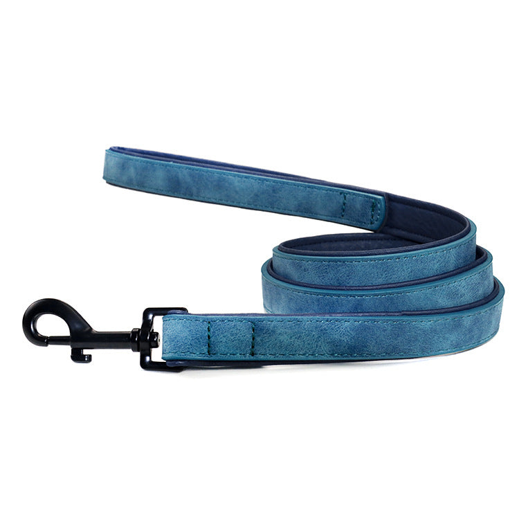 Pet Leather Pull Resistant Durable Walking Leash