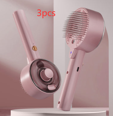 Self Cleaning Pet Steam Grooming Brush Hair Removal Tool