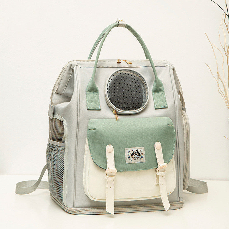 Pet Large Capacity Breathable Backpack Portable Travel Carrier