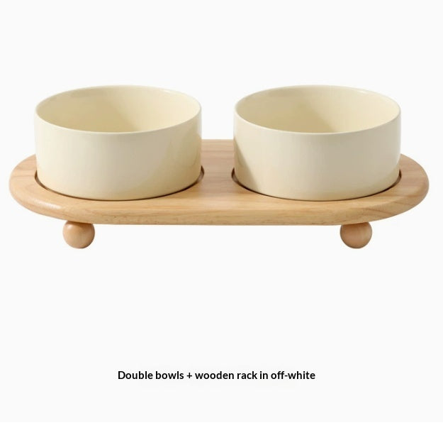 Ceramic Pet Food Bowls Feeding Set For Pets