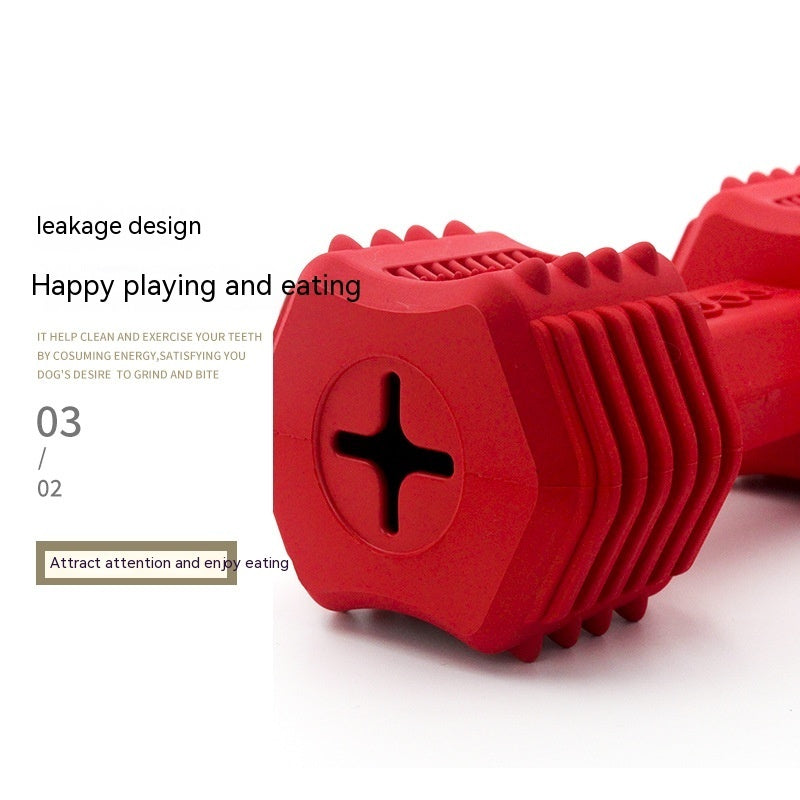 Interactive Rubber Pet Toy Durable Food Leakage Chew Ball