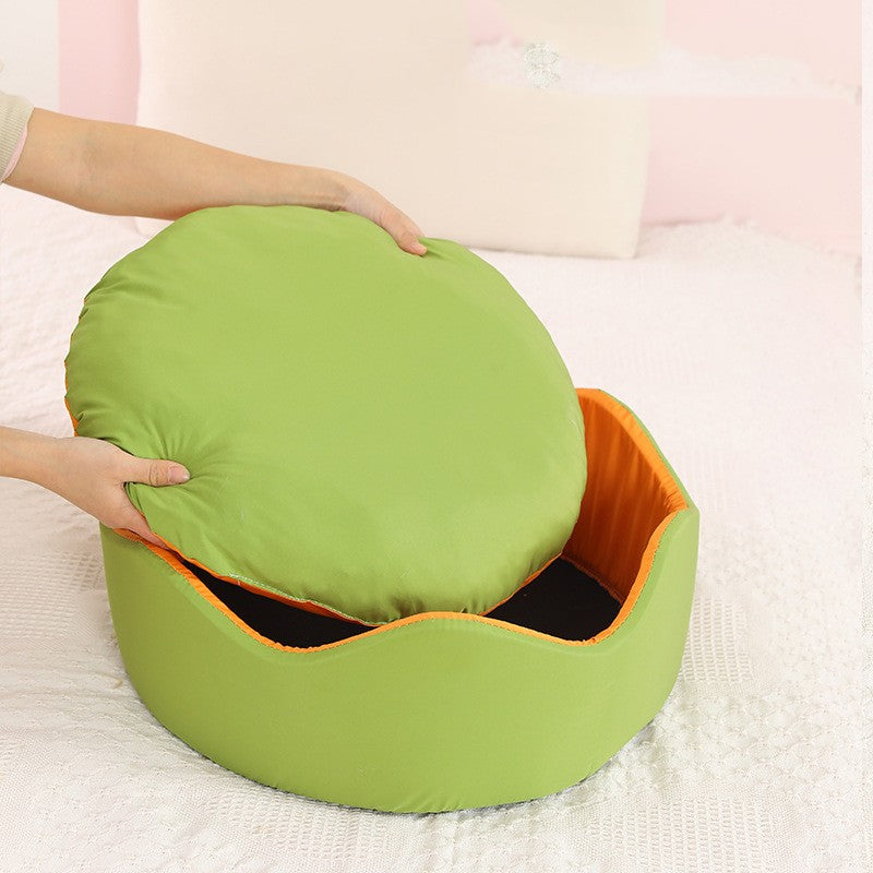 Ice Silk Breathable Pet Nest Soft Cooling Bed