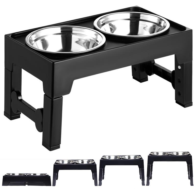Elevated Anti Tumble Pet Feeding Bowl Neck Protection Stand