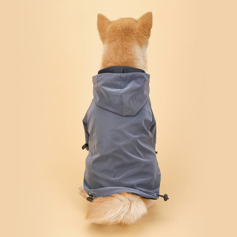 Pet Rainproof Hooded Jacket Waterproof Outdoor Wear