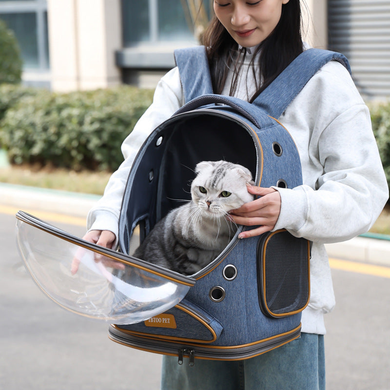 Transparent Large Capacity Pet Portable Travel Backpack Bag