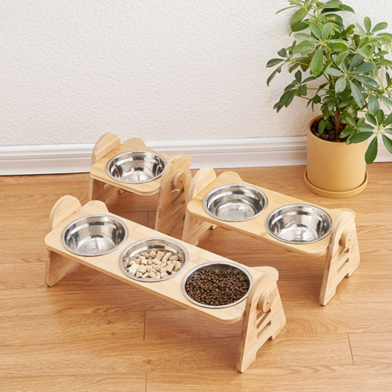 Oblique Mouth Pet Bowl Cervical Spine Protection Feeder
